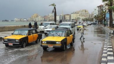 Photo of أمطار غزيرة تغرق شوارع الإسكندرية