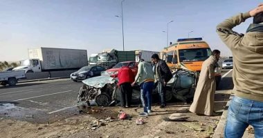 Photo of إصابة 4 أشخاص فى حادث انقلاب سيارة على طريق وسط سيناء