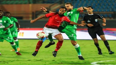 الأهلي يتقدم على المصرية للاتصالات بهدفين نظيفين