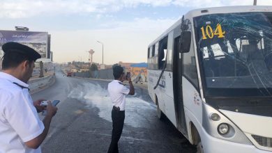 مصدر أمني: بقعة زيت وراء انقلاب اتوبيس طلاب الرحاب