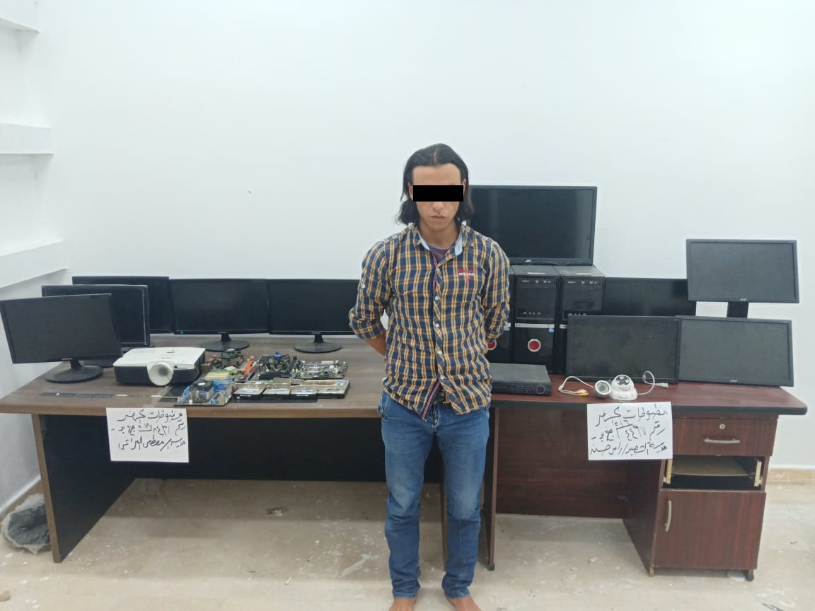 ننشر تفاصيل سقوط أخطر لص لسرقة المدارس بمدينة بدر